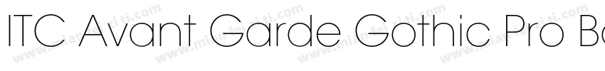 ITC Avant Garde Gothic Pro Book字体转换